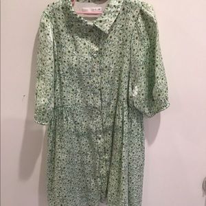 Girls Green floral Zara dress
